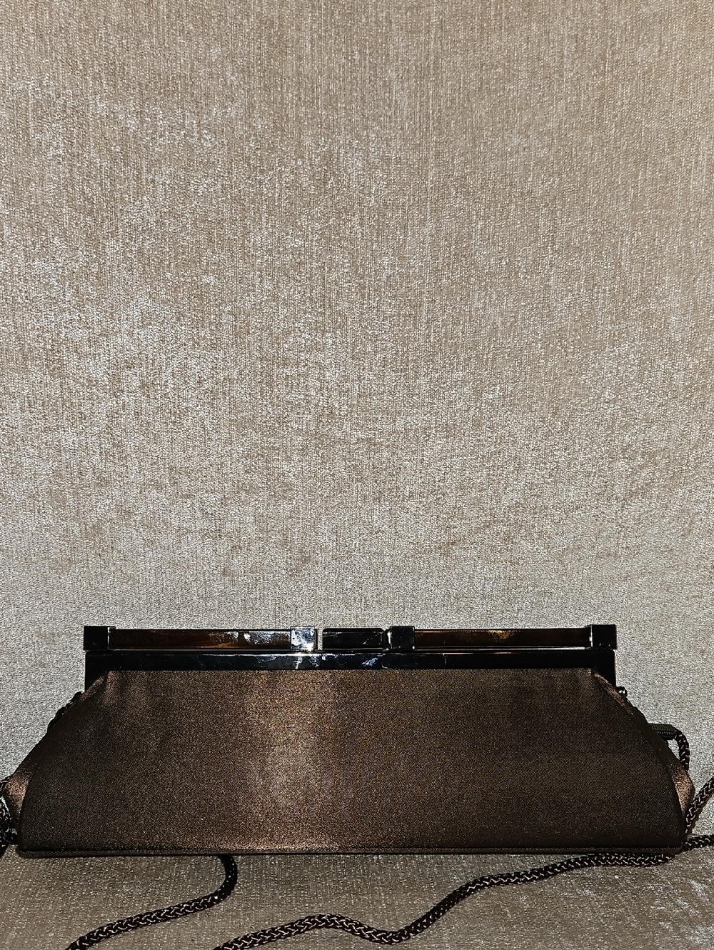 Kate Landry Bronze Metallic Wristlet Clutch